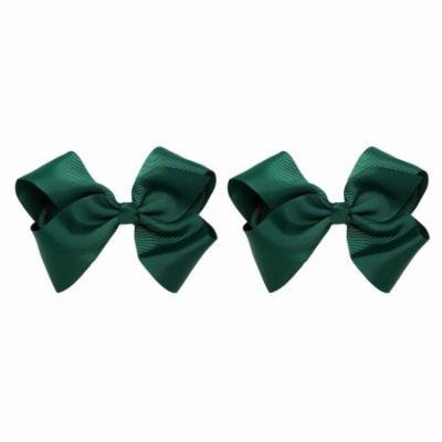 Greatlookz Hair Bow with Extra Large Grosgrain Bow on Alligator Clip, Set of 2