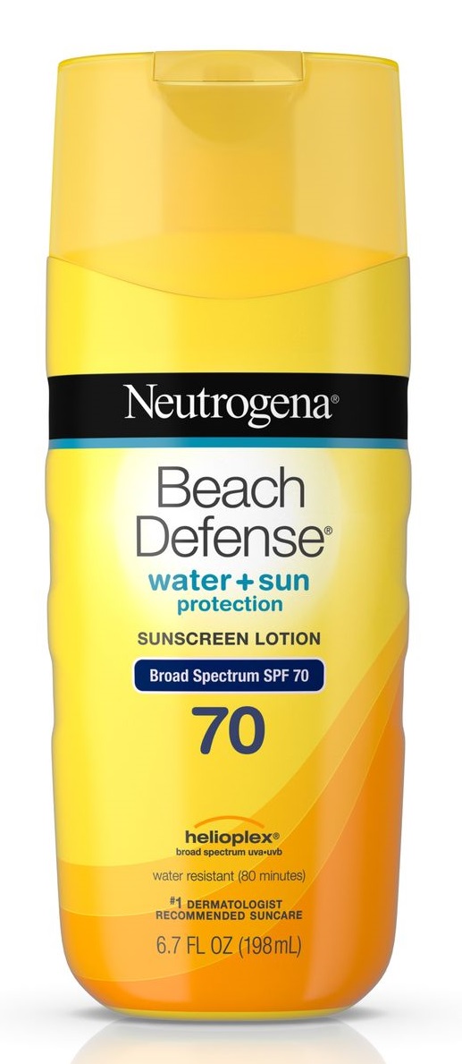 Neutrogena® Beach Defense® Water + Sun Protection Sunscreen Lotion Broad Spectrum Spf 70