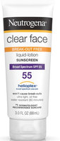 Neutrogena® Clear Face Break-Out Free Liquid Lotion Sunscreen Broad Spectrum SPF 55
