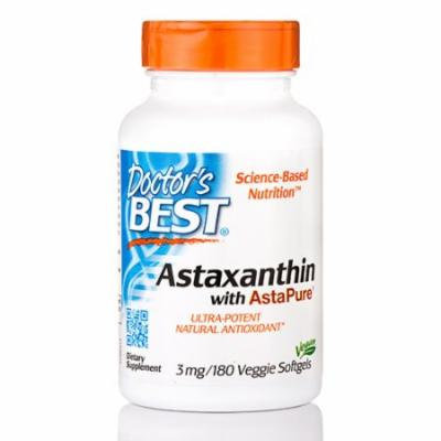 Astaxanthin with AstaPure� 3 mg - 180 Veggie Softgels by Doctor's Best
