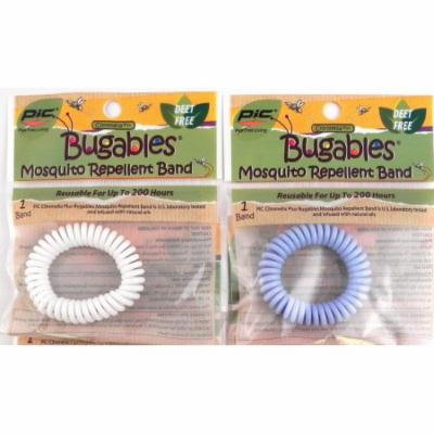 2 - BUGABLES Mosquito Repelling Spiral Bracelets Deet Free Non-Toxic + Free Shipping