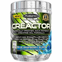 MuscleTech Creactor, Blue Raspberry Blast, 120 servings