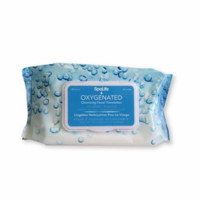 Spa Life Oxygenated Cleansing Facial Towelettes Cucumber Essence Infused With Multi Vitamins And Minerals - 60 Count