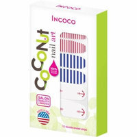 Coconut Nail Art by Incoco Nail Polish Strips, Smooth Sailing, 12 count