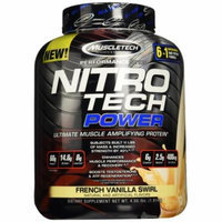 MuscleTech Nitro Tech Power, French Vanilla Swirl, 4 lbs