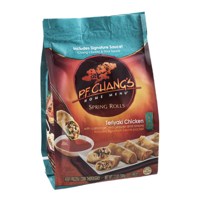 P.F. Chang's Home Menu Meal for Two Spring Rolls Teriyaki Chicken - 5 CT