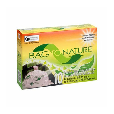 Bag To Nature Lawn and Leaf Biodegradable Waste Bags 10 Pack