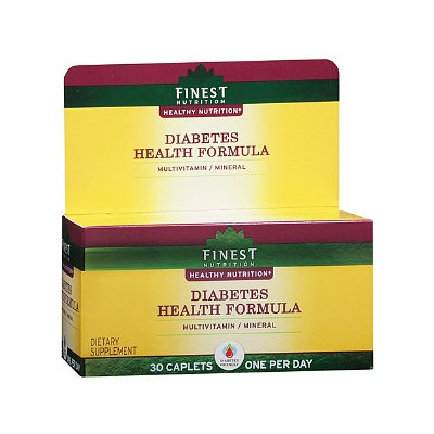 Finest Nutrition Diabetes Health Formula Multivitamin/Multimineral Supplement Caplets