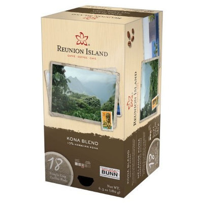 Reunion Island RI58012 Kona Blend Single Cup Coffee Pods, 18-count