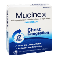 Mucinex 12 Hour Chest Congestion Extended Release Bi-Layer Tablets