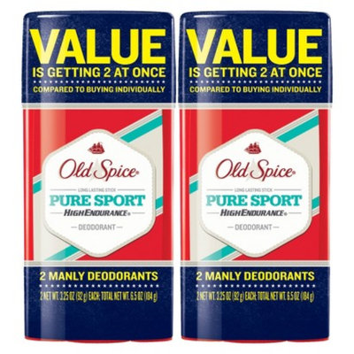 Old Spice High Endurance Deodrant - Pure Sport (2.6 oz) - 2 Pack