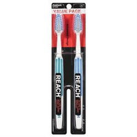 Reach Advanced Design Toothbrush, Value Pack, Medium, 2 ea
