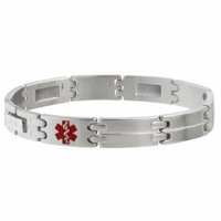 Sabona Stainless My Conditions Medical ID Bracelet-OS