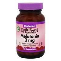 Bluebonnet Nutrition - EarthSweet Chewables Melatonin Natural Raspberry 3 mg. - 120 Chewable Tablets