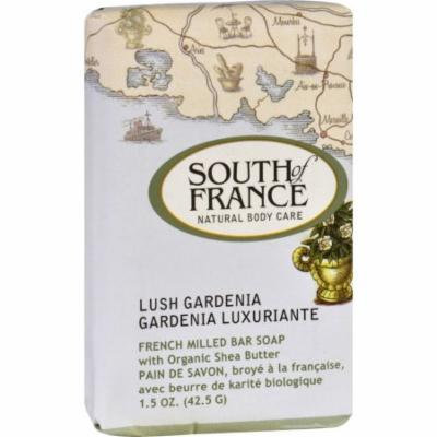 South of France Bar Soap - Lush Gardenia - Travel - 1.5 oz - Case of 12