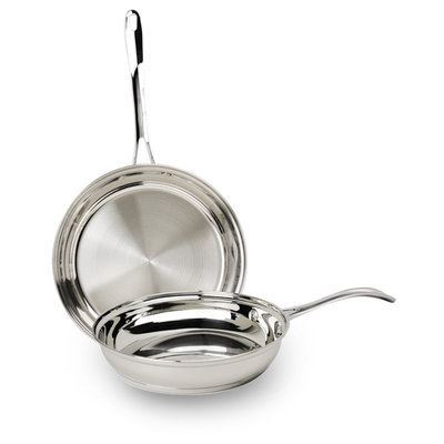 Ecolution Pure Premium Stainless Steel 2-Piece Fry Pan Set EPST-5202