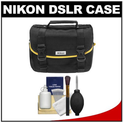 Nikon Starter Digital SLR Camera Case - Gadget Bag + Cleaning Kit for D7100, D7000, D5300, D5200, D5100, D3300, D3200, D3100