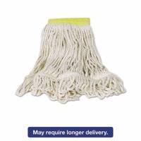 Rubbermaid Commercial Small Super Stitch Blend Cotton/Synthetic Mop Heads, White, 6 count