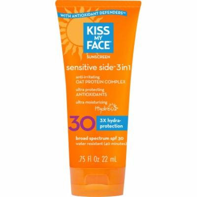 Kiss My Face SPF 30 Sensitive Side 3 in 1 Sunscreen: 0.75oz
