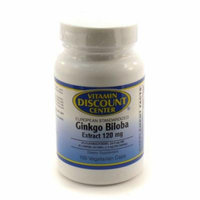 Ginkgo Biloba Extract 120mg by Vitamin Discount Center 100 Vegetarian Capsules