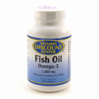 Omega 3 Fish Oil 1000mg by Vitamin Discount Center - 100 Softgels