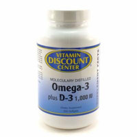 Omega-3 plus D-3 1000 IU by Vitamin Discount Center - 200 Softgels