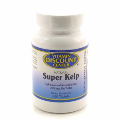 Super Kelp By Vitamin Discount Center - 250 Tablets Iodine