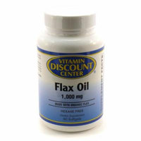 Organic Flax Oil 1000mg By Vitamin Discount Center - 90 Softgels