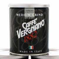 Caffe Vergnano Espresso Roast 100% Arabica Ground Coffee in Tin - Medium Grind