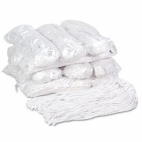 Boardwalk Premium Cut-End Wet Mop Heads, Rayon, 20oz, White, 12/Carton 2320F