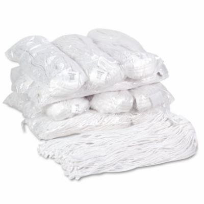 Boardwalk Premium Cut-End Wet Mop Heads, Rayon, 20oz, White, 12/Carton 2320F