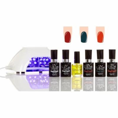 UV-Nails LED Lamp and Gel Nail Polish Starter Kit V10-W-17