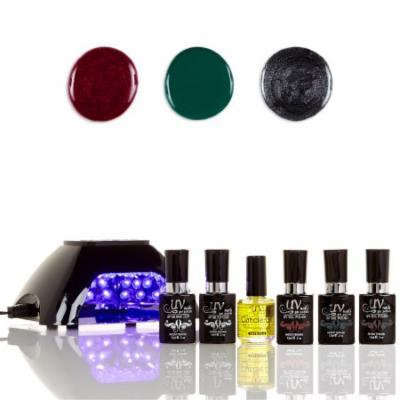 UV-Nails LED Lamp and Gel Nail Polish Starter Kit V10-B-7