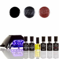 UV-Nails LED Lamp and Gel Nail Polish Starter Kit V10-B-19