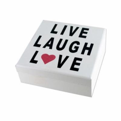 Bulk Buys Inspirational Saying Wooden Trinket Box, Case of 6