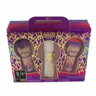 The Key 3 Pc. Gift Set ( Touchable Body Lotion 3.4 Oz + Eau De Parfum Spray 1.7 Oz + Be With Me Body Wash 3.4 Oz ) for Women by Justin Bieber