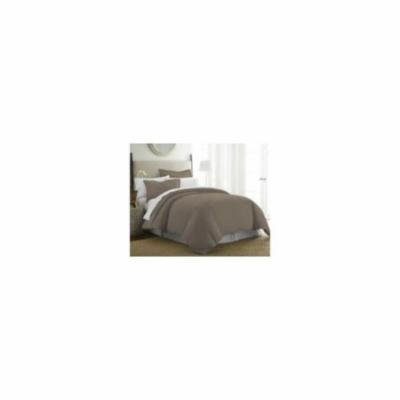 Soft Essentials Premium Ultra Soft 3 Piece Duvet Cover Set (Queen / Full / CalQueen / Full-Taupe)