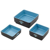 Ethical Pet Products Ethical Pet Four Square Cat Dish Blue