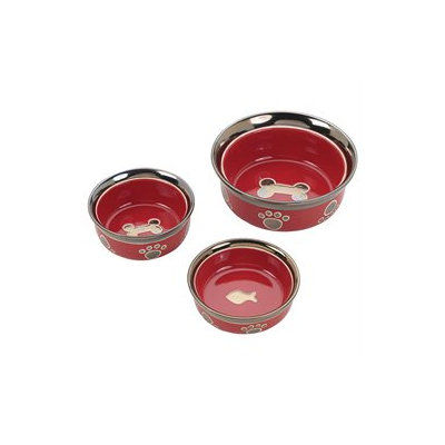 Ethical Pet Ritz Copper Rim Dog Dish