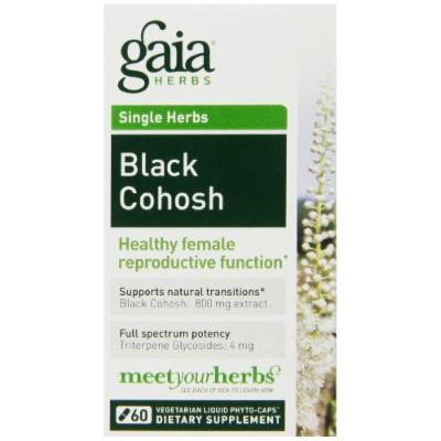 Gaia Herbs Black Cohosh Liquid Phyto-Capsules, 60 Count