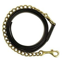 Choice Brands Leather Lead With Chain - 199-20