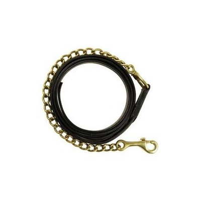 Choice Brands Leather Lead With Chain - 199-20