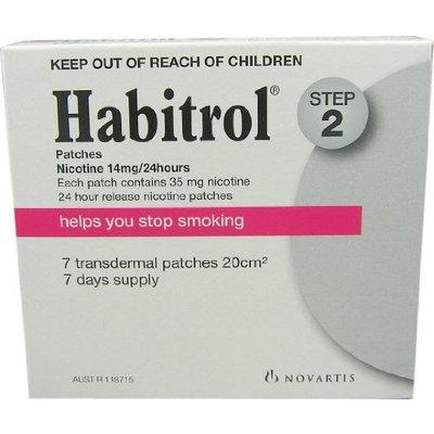 Novartis Nicotine Transdermal System Stop Smoking Aid Patch, Step 2, 14 mg - 7 ea