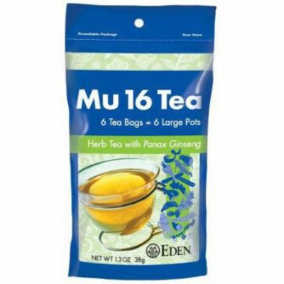 EDEN Mu #16 Tea (herb tea), Reclosable Pouch , 6 Count (Pack of 6)
