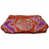 Clinique Orange Purple and White Cosmetic Makeup Bag