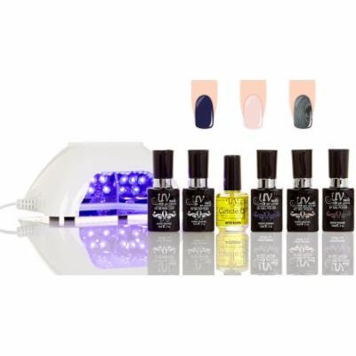 UV-Nails LED Lamp and Gel Nail Polish Starter Kit V10-W-6
