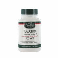 Food Plus Calcium With Vitamin D 500Mg Tablets - 60 Ea