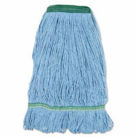 Blue Dust Mop Head, Medium, Looped End BWK502BLNB