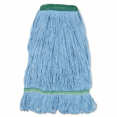 Blue Dust Mop Head, Medium, Looped End BWK502BLNB