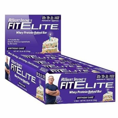 Chef Robert Irvine FortiFX - Fit Elite Baked Protein Bar Birthday Cake - 2.11 oz.